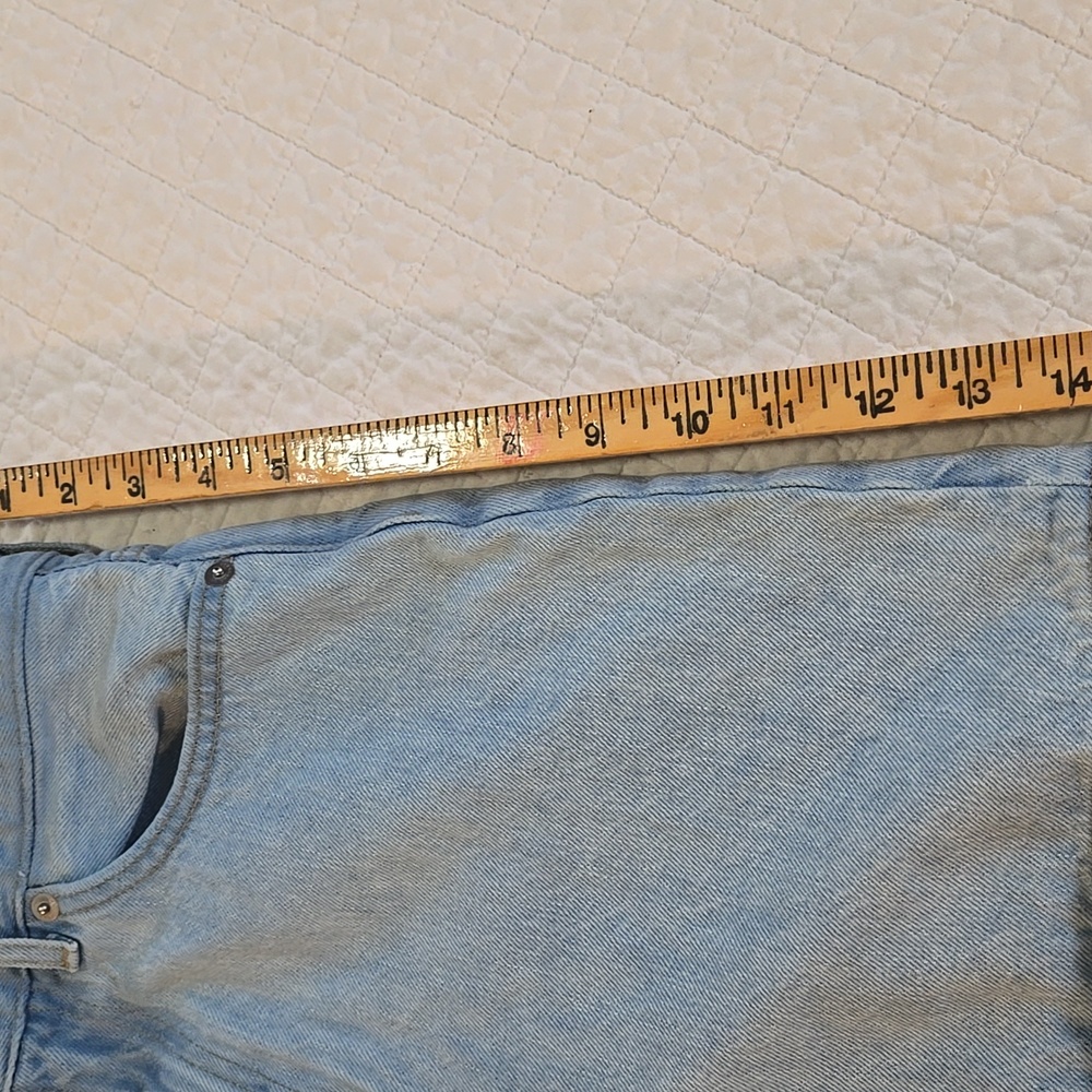 Everlane A Line Shorts Womens 27 Waist High Waisted Cotton Light Wash - Picture 6 of 10